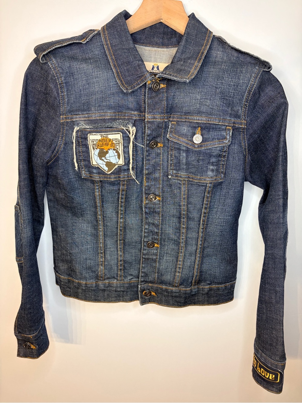 Juicy Couture Vintage Wonderful World of Juicy Denim Trucker Jacket, Size Medium
